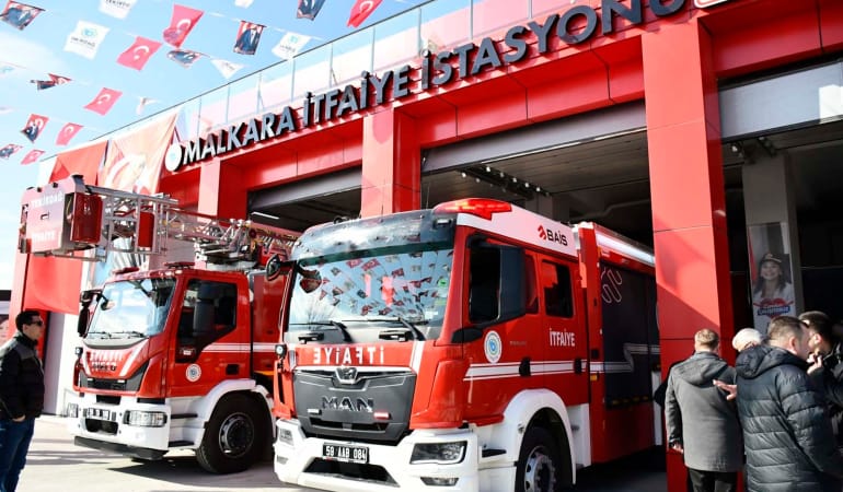 Malkara İtfaiye İstasyonu Yeni Binasına Kavuştu