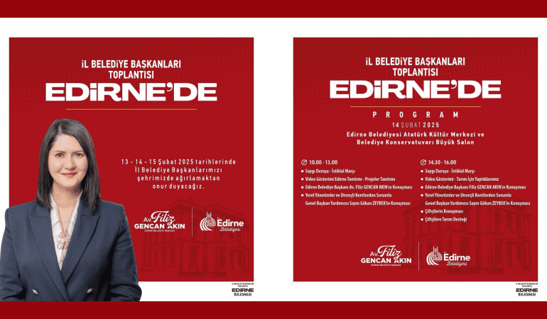 CHP’li İl Belediye Başkanları Edirne’ye geliyor