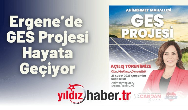 Ergene’de GES Projesi Hayata Geçiyor