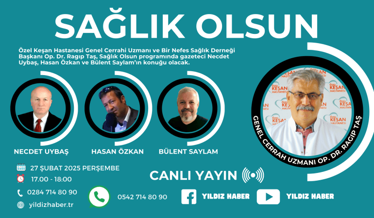Sağlık Olsun Programında Op. Dr. Ragıp Taş Konuk Oluyor!
