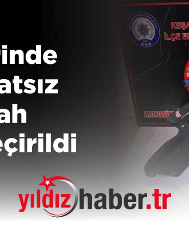 Üzerinde Ruhsatsız Silah Ele Geçirildi