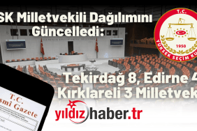 YSK Milletvekili Dağılımını Güncelledi