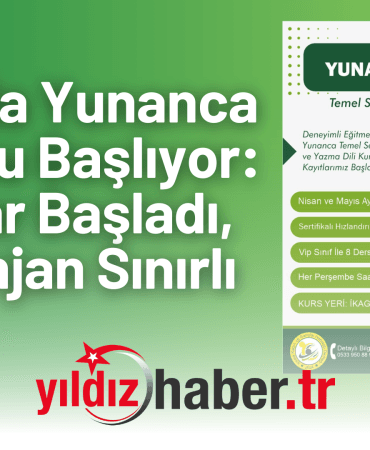 İpsala’da Yunanca Dil Kursu Başlıyor Kayıtlar Başladı, Kontenjan Sınırlı