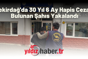Tekirdağ'da 30 Yıl 6 Ay Hapis Cezası Bulunan Şahıs Yakalandı