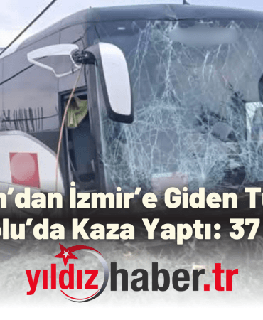 Yunanistan’dan İzmir’e Giden Tur Otobüsü Gelibolu’da Kaza Yaptı 37 Yaralı