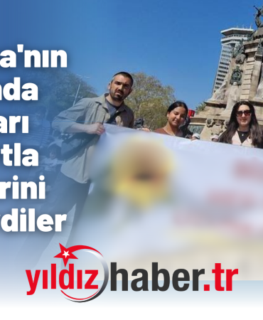 Barselona'nın ortasında açtıkları pankartla özlemlerini dile getirdiler
