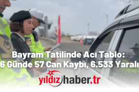 Bayram Tatilinde Acı Tablo 6 Günde 57 Can Kaybı, 6.533 Yaralı