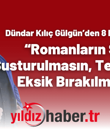 Dündar Kılıç Gülgün’den 8 Nisan Mesajı