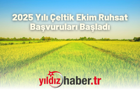2025 Yılı Çeltik Ekim Ruhsat Başvuruları Başladı