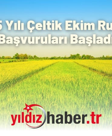 2025 Yılı Çeltik Ekim Ruhsat Başvuruları Başladı