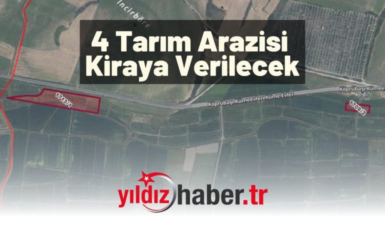 4 Tarım Arazisi Kiraya Verilecek