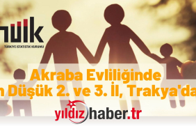 Akraba Evliliğinde En Düşük 2. ve 3. İl, Trakya'dan