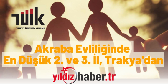 Akraba Evliliğinde En Düşük 2. ve 3. İl, Trakya'dan