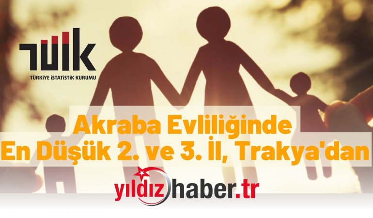 Akraba Evliliğinde En Düşük 2. ve 3. İl, Trakya’dan