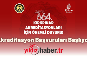 Akreditasyon Başvuruları Başlıyor