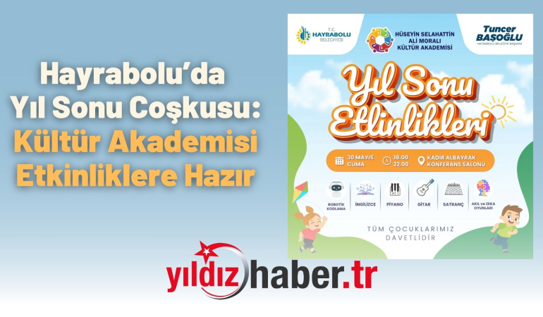 Hayrabolu’da Yıl Sonu Coşkusu: Kültür Akademisi Etkinliklere Hazır