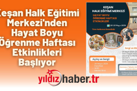 Keşan Halk Eğitimi Merkezi'nden Hayat Boyu Öğrenme Haftası Etkinlikleri Başlıyor