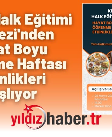 Keşan Halk Eğitimi Merkezi'nden Hayat Boyu Öğrenme Haftası Etkinlikleri Başlıyor