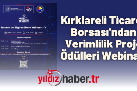 Kırklareli Ticaret Borsası'ndan Verimlilik Proje Ödülleri Webinari