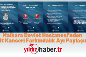 Malkara Devlet Hastanesi’nden Cilt Kanseri Farkındalık Ayı Paylaşımı