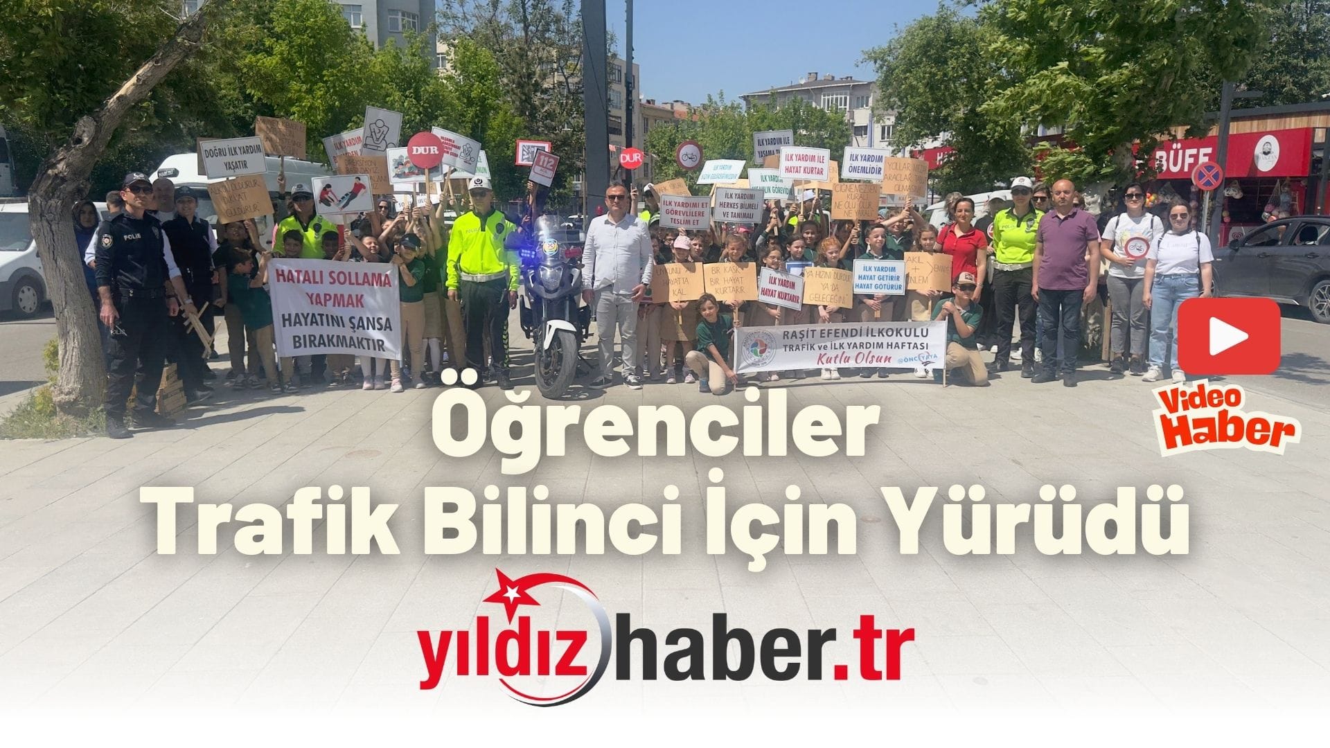 Öğrenciler Trafik Bilinci İçin Yürüdü