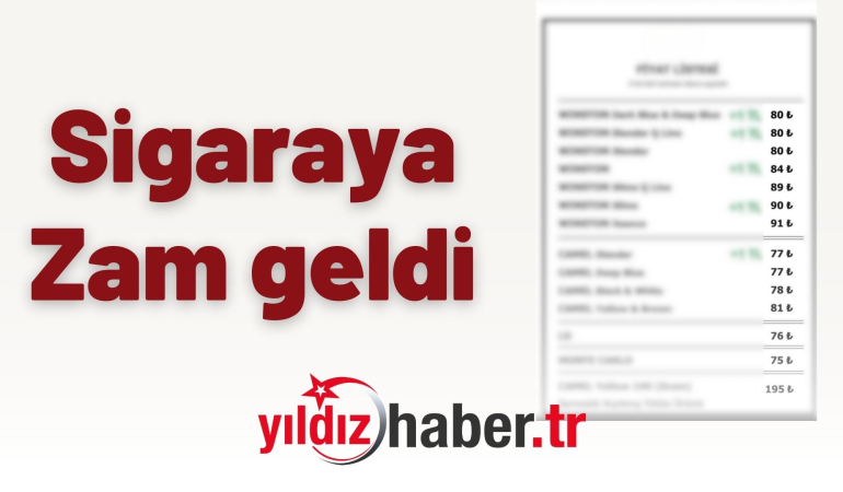 Sigaraya Zam Geldi
