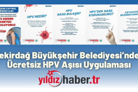 Tekirdağ Büyükşehir Belediyesi’nden Ücretsiz HPV Aşısı Uygulaması