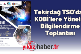Tekirdağ TSO'dan KOBİ’lere Yönelik Bilgilendirme Toplantısı Kapasite Geliştirme Destek Programı Tanıtılacak