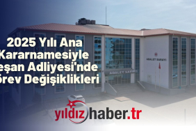 2025 Yılı Ana Kararnamesiyle Keşan Adliyesi'nde Görev Değişiklikleri Yaşandı