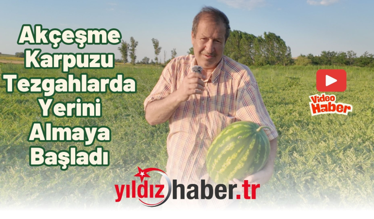 Akçeşme Karpuzu Tezgahlarda Yerini Almaya Başladı