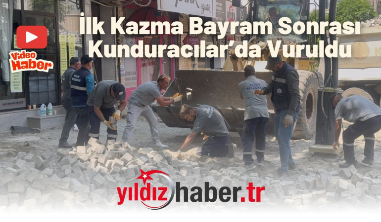 Keşan’da 8,6 Milyon TL’lik Cadde Yenileme Projesi Başladı: İlk Kazma Bayram Sonrası Kunduracılar’da Vuruldu