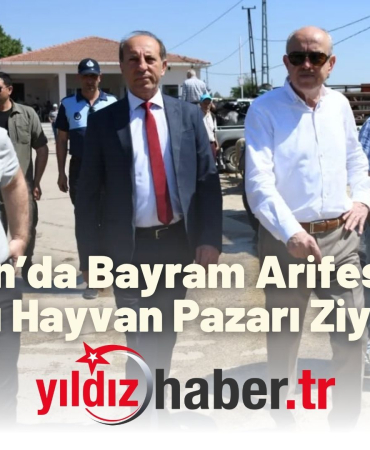 Keşan’da Bayram Arifesinde Canlı Hayvan Pazarı Ziyareti