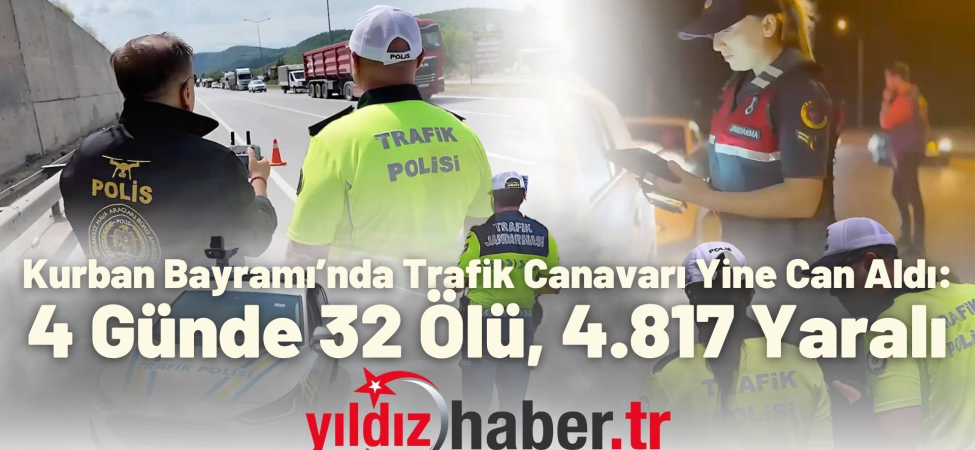 Kurban Bayramı’nda Trafik Canavarı Yine Can Aldı 4 Günde 32 Ölü, 4.817 Yaralı