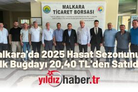 Malkara'da 2025 Hasat Sezonunun İlk Buğdayı 20,40 TL'den Satıldı