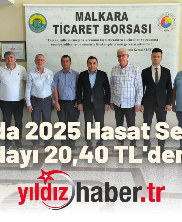 Malkara'da 2025 Hasat Sezonunun İlk Buğdayı 20,40 TL'den Satıldı