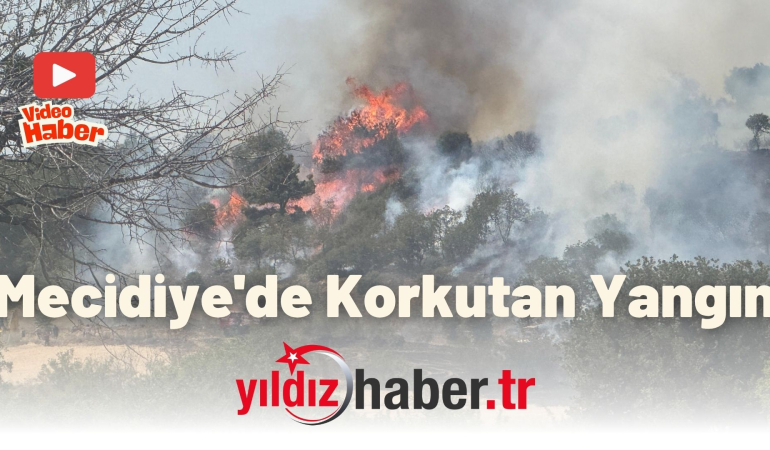 Mecidiye’de Korkutan Yangın