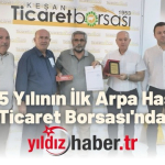 YILDIZ HABER - 2025 Yılının İlk Arpa Hasadı Keşan Ticaret Borsası'nda Satıldı