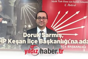 Doruk Sarmış, CHP Keşan İlçe Başkanlığı’na aday