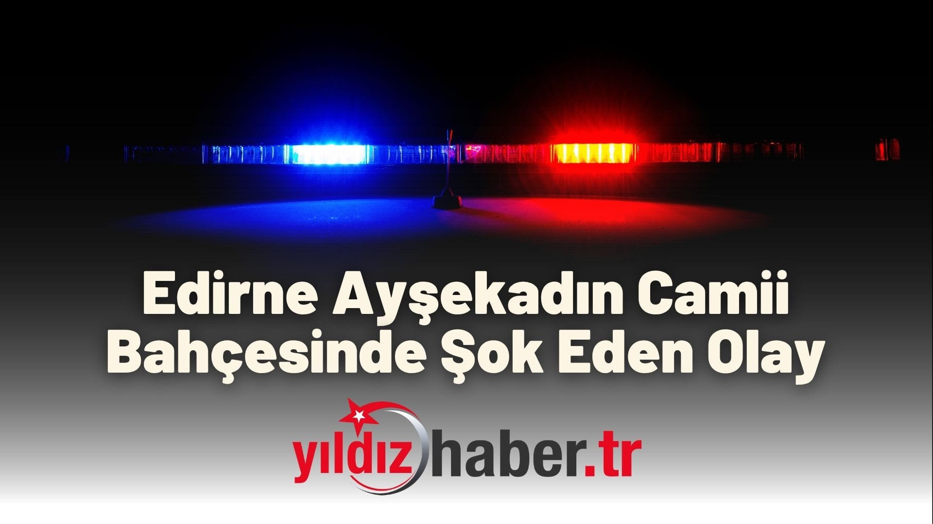 Edirne Ayşekadın Camii Bahçesinde Şok Eden Olay