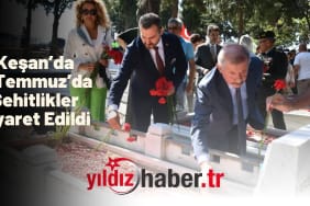 Keşan’da 15 Temmuz’da Şehitlikler Ziyaret Edildi