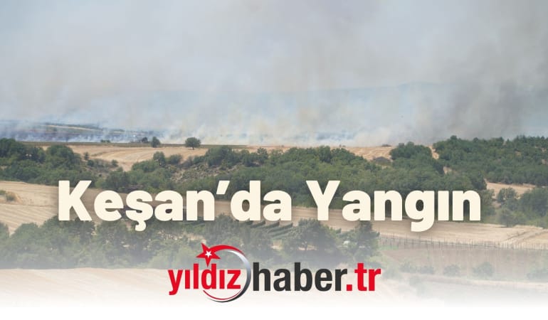 Keşan İzzetiye Mahallesi’nde Yangın: Söndürme Çalışmaları Sürüyor