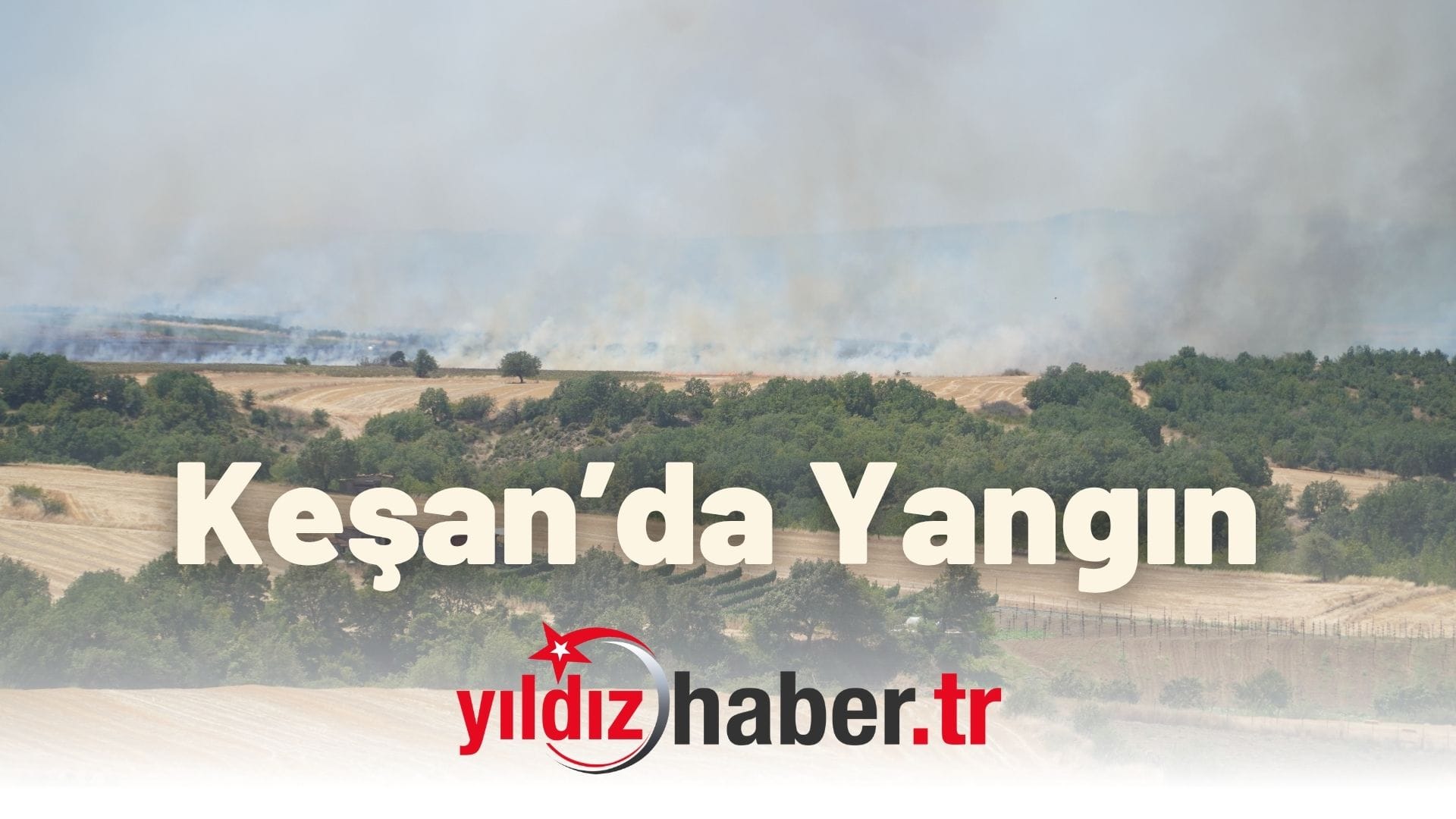 Keşan'da yangın