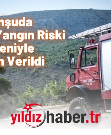 Komşuda Yüksek Yangın Riski Nedeniyle Alarm Verildi