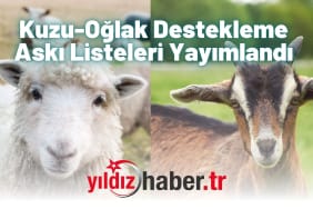 Kuzu-Oğlak Destekleme Askı Listeleri Yayımlandı