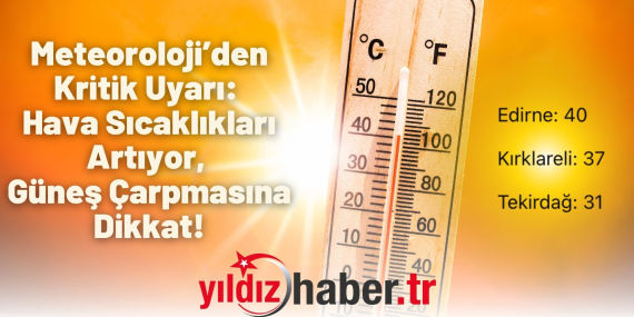 Meteoroloji’den Kritik Uyarı Hava Sıcaklıkları Artıyor, Güneş Çarpmasına Dikkat!
