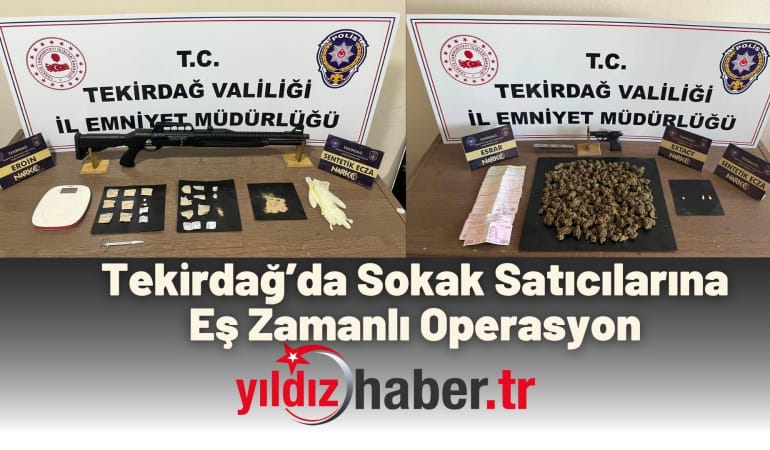 Tekirdağ’da Sokak Satıcılarına Eş Zamanlı Operasyon