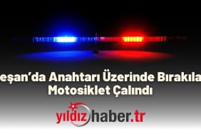 Keşan’da Anahtarı Üzerinde Bırakılan Motosiklet Çalındı