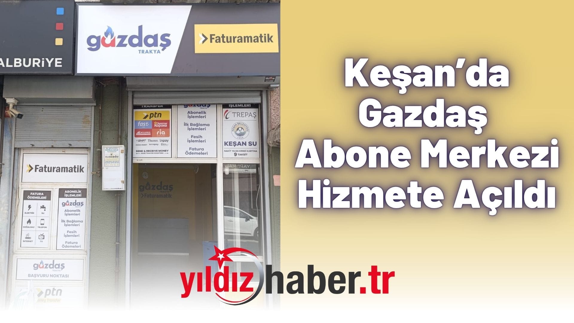 Keşan’da Gazdaş Abone Merkezi Hizmete Açıldı