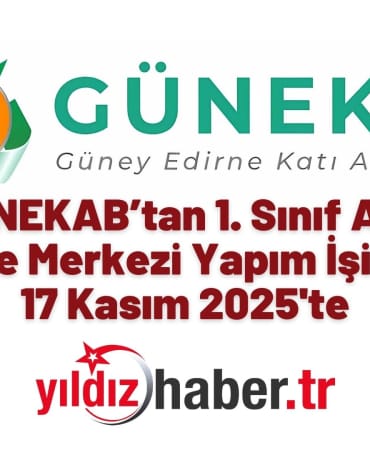 GÜNEKAB’tan 1. Sınıf Atık Getirme Merkezi Yapım İşi İhalesi 17 Kasım 2025'te