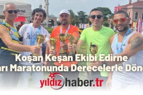 Koşan Keşan Ekibi Edirne Yarı Maratonunda Derecelerle Döndü